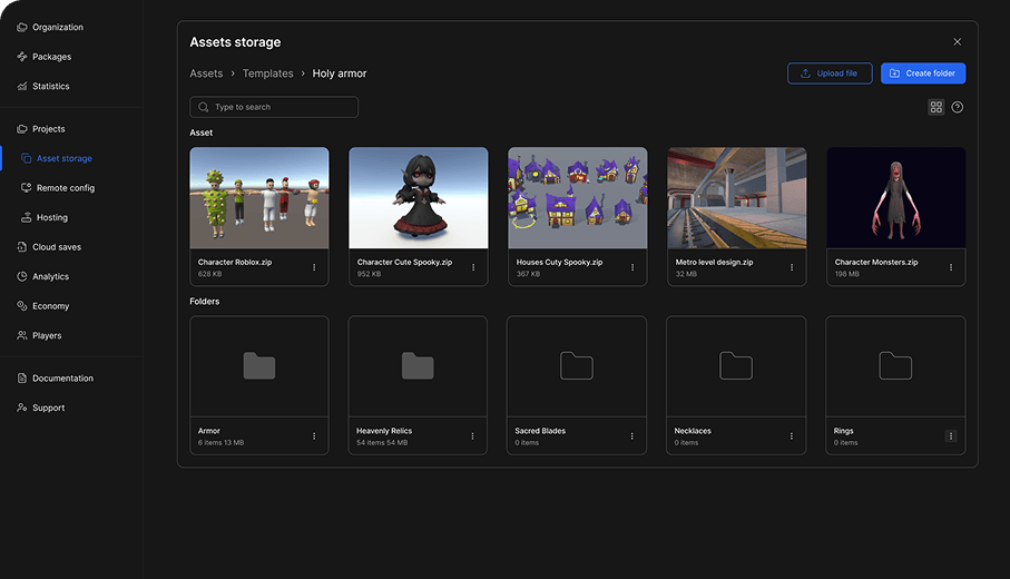 Создание игры